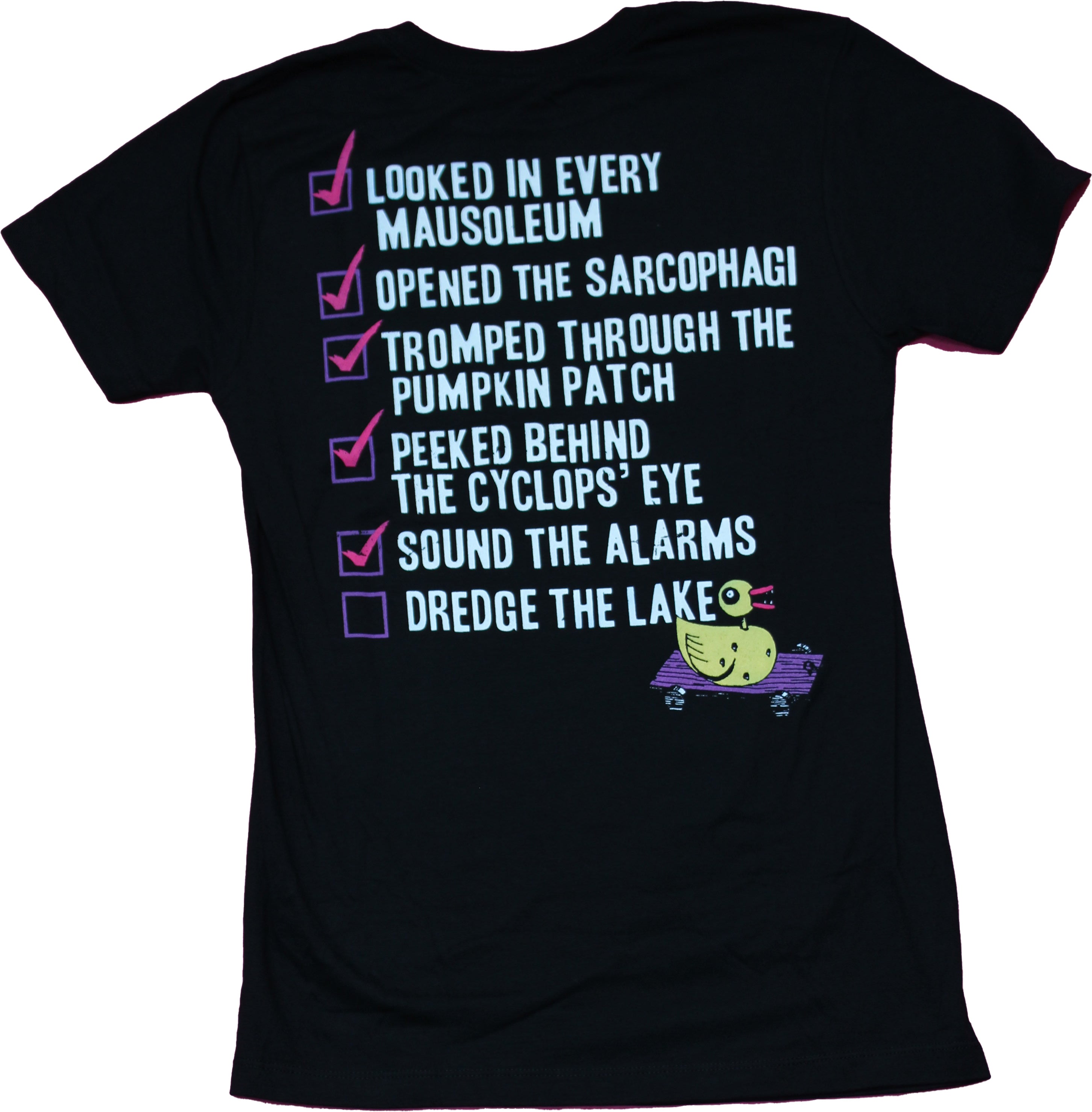 Nightmare Before Christmas Mesn T-shirt - Missing Jack Skeleton Checklist