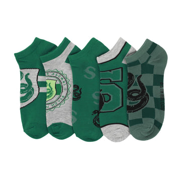 Harry Potter Slytherin Ankle Socks 5-Pack for Women