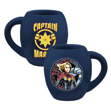 Vandor, Captain Marvel 18 oz. Oval Ceramic Mug, Blue