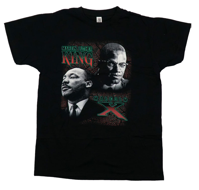 Martin Luther King and Malcolm X Mens T-Shirt - Duo Image - Inmyparentsbasement.com