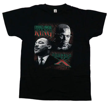 Martin Luther King and Malcolm X Mens T-Shirt - Duo Image