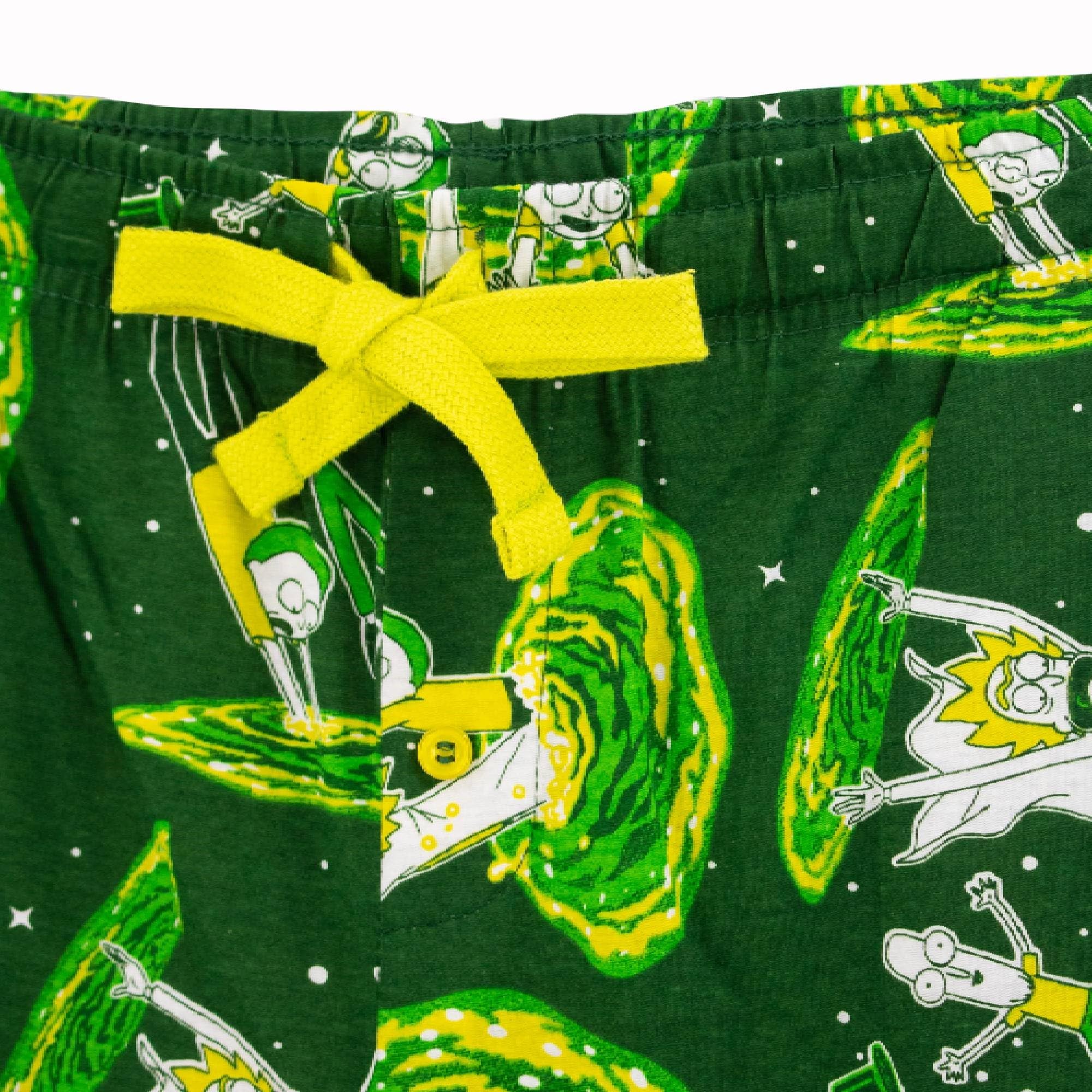 Ripple Junction Rick and Morty Men’s Lounge Pants Portal Gun Dimension Jumping Space Stars All Over Print Officially Licensed