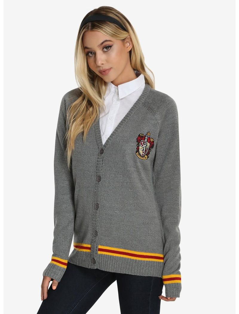 Harry Potter Gryffindor Womens Cardigan Sweater (X-Small)