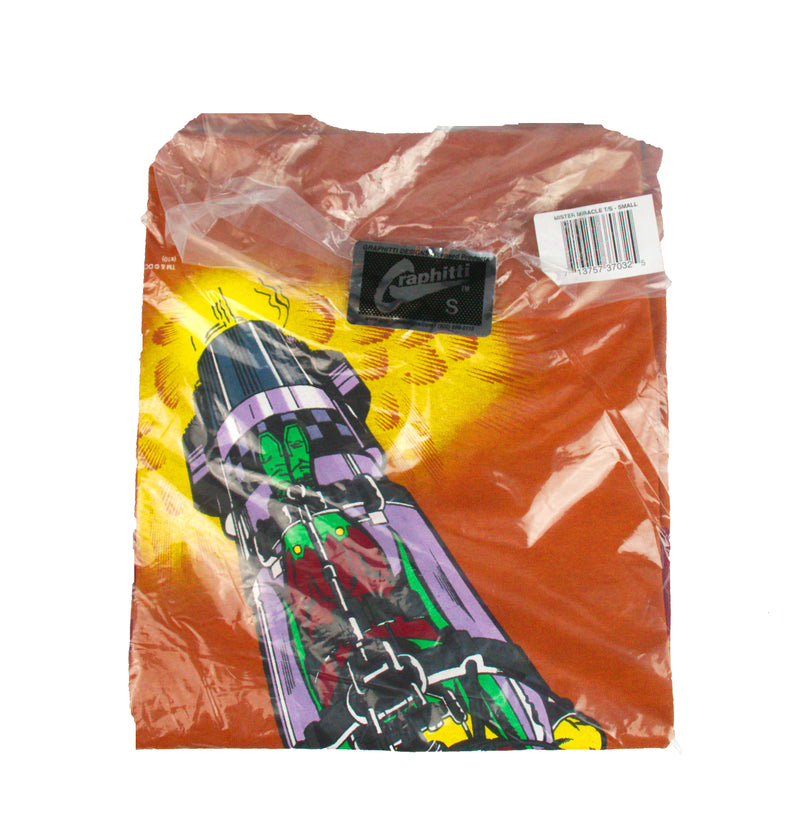 Graphitti Designs Mister Miracle Rocket Strapped NOS DEADSTOCK VINTAGE T-SHIRT