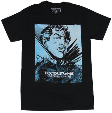 Dr. Strange (Marvel Comics)Mens T-Shirt -  Doctor Strange Sorceror Supreme Face