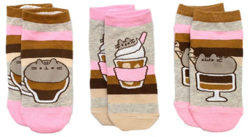 Pusheen - 3 Pack Pusheen Bistro Unisex Ankle Socks