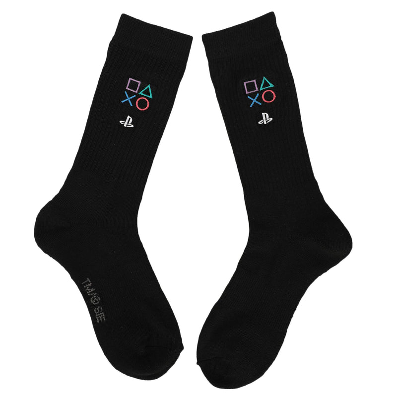 Sony PlayStation Embroidered Symbols Crew Socks (3-Pack) - Inmyparentsbasement.com