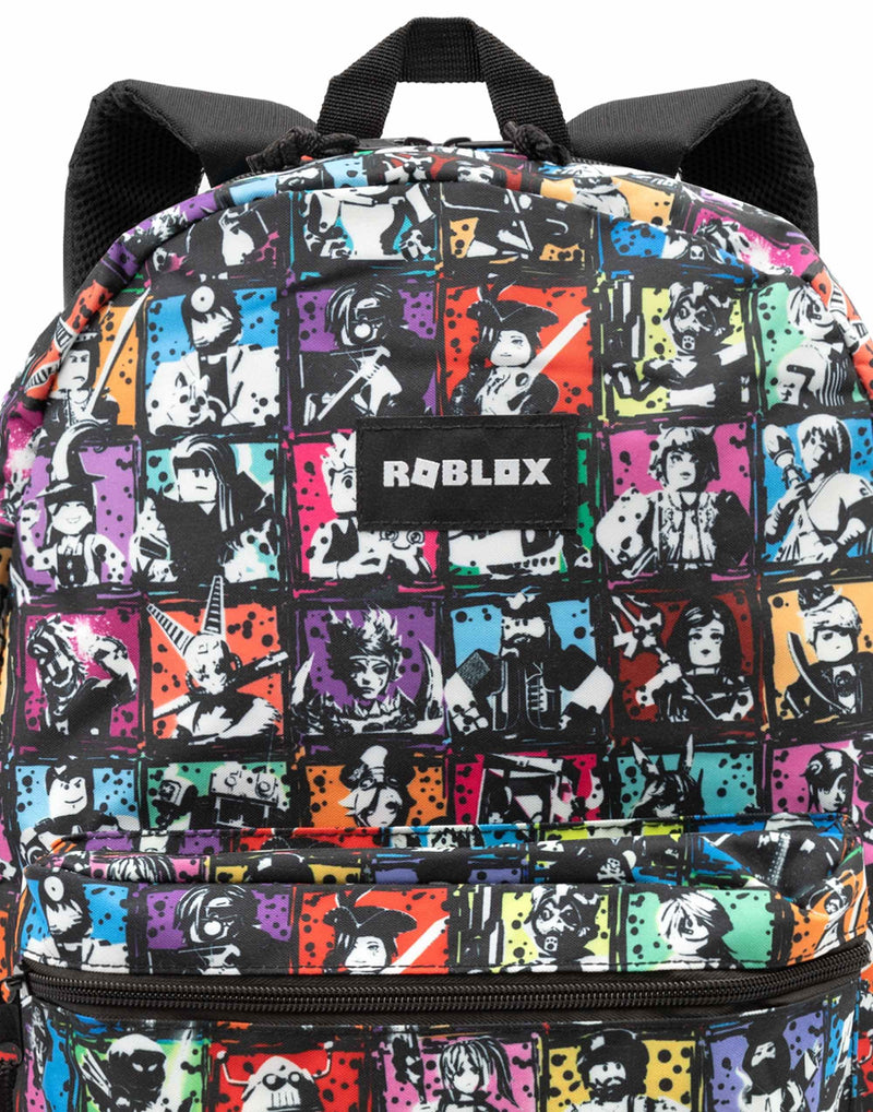 Roblox Backpack Video Game Characters Black Rucksack 17.3”