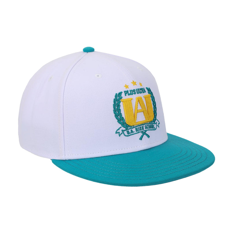 Bioworld My Hero Academia U.A. High School Logo Adult White Snapback Hat