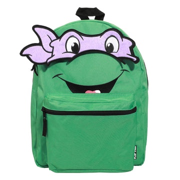 Bioworld Unisex KidsTeenage Mutant Ninja Turtles Interchangeable Characters 16.5" Reversible Backpack (Little Kid/Big Kid) Aop One-Size