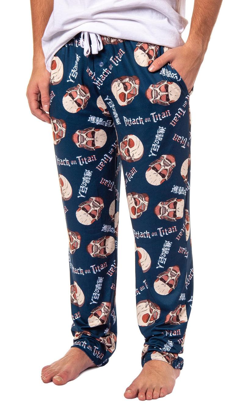 Men's Attack On Titan Manga Merch Pajama Pants Colossal Titan Anime Adult Sleep Pants