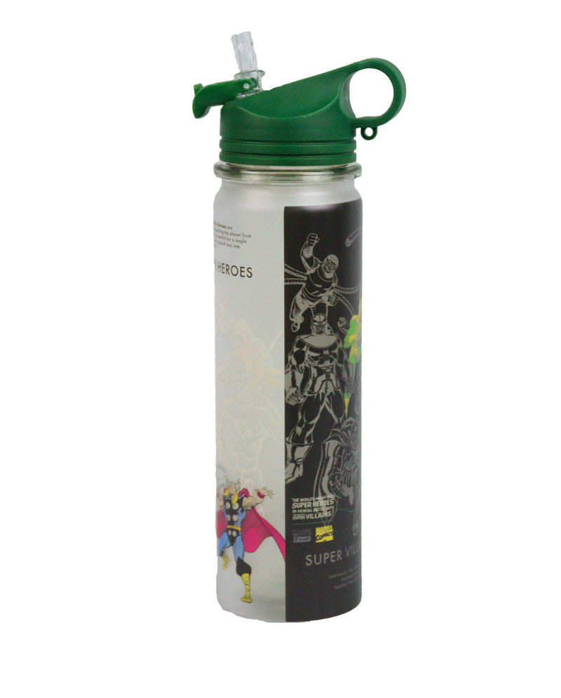 Bioworld Marvel 24 oz. Superheroes and Supervillains Water Bottle