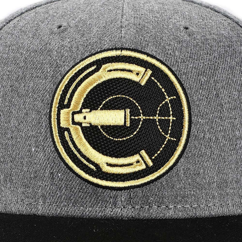 Bioworld Eternals Logo Embroidered Mock Acrylic Unisex Black Snapback Hat