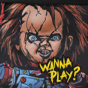 Chucky 17.5" Black adult Backpack With Plush Character Charm - Inmyparentsbasement.com