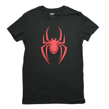 Spider-Man Mens T-Shirt - Solid Red Spider Logo