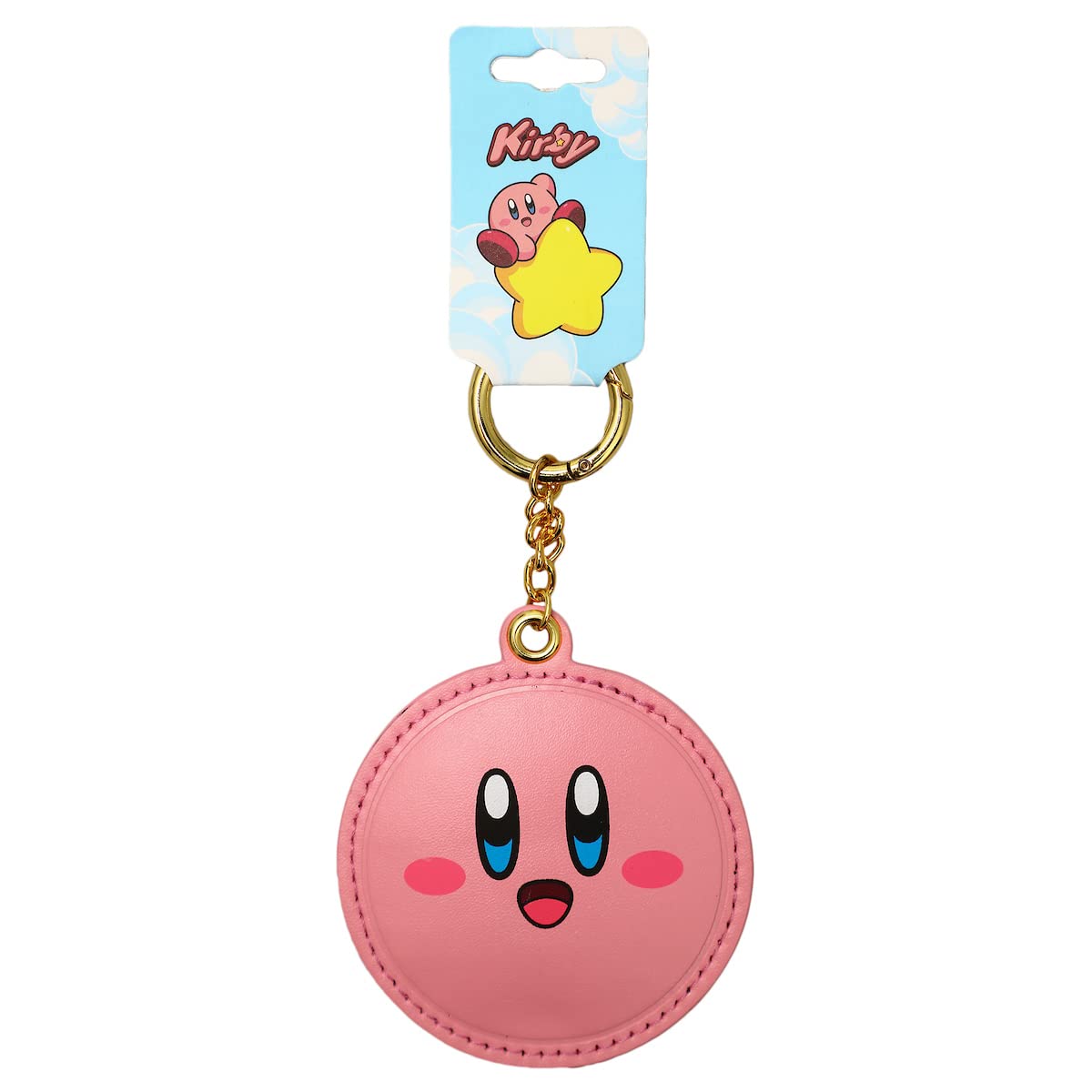 Kirby Face 2D Puff Keychain