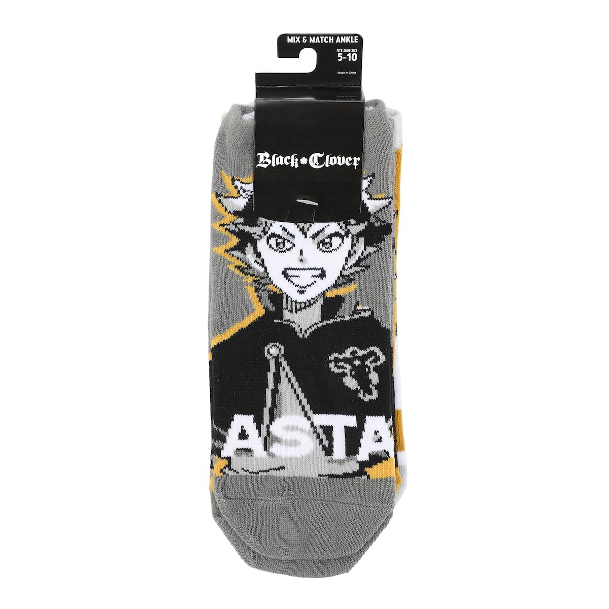 Bioworld Black Clover Characters Women's 5-Pair Ankle Socks