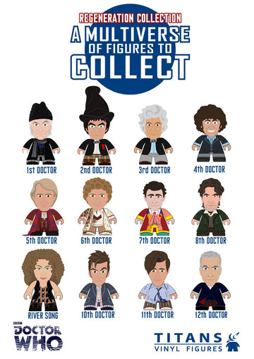 Titan Doctor Who Regeneration Collection Vinyl Mini Figure Mystery Box