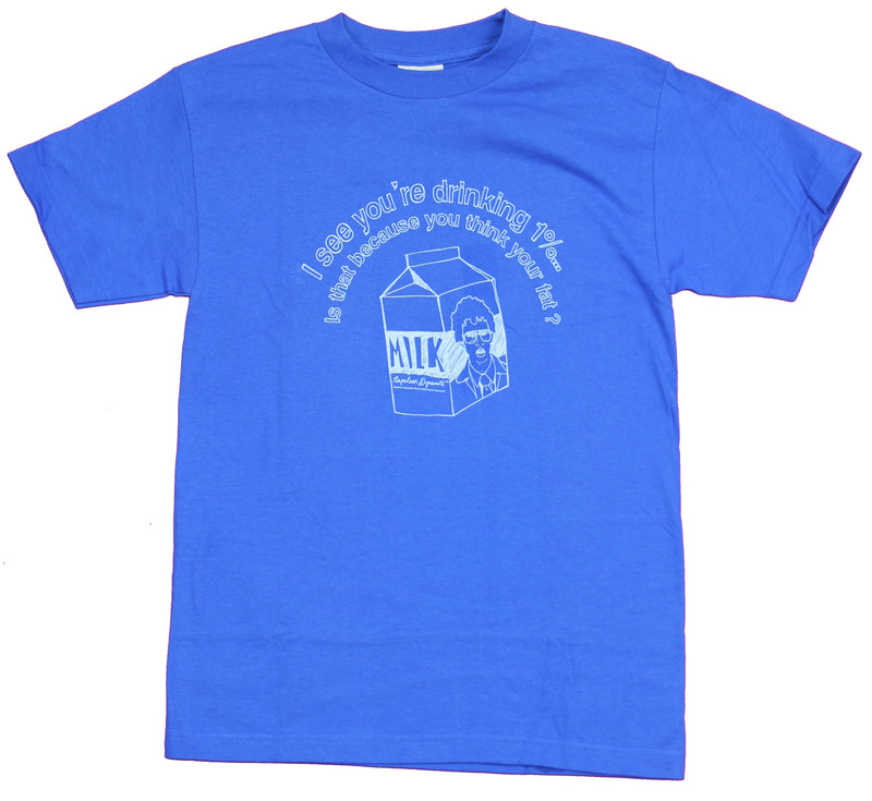 Napoleon Dynamite Mens T-Shirt - I See You're Drinking 1% Milk Carton
