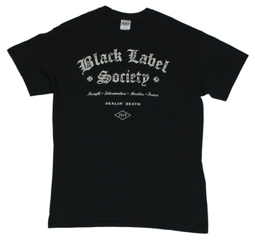 Black Label Society Mens T-Shirt - Dealing Death Cream Word Logo