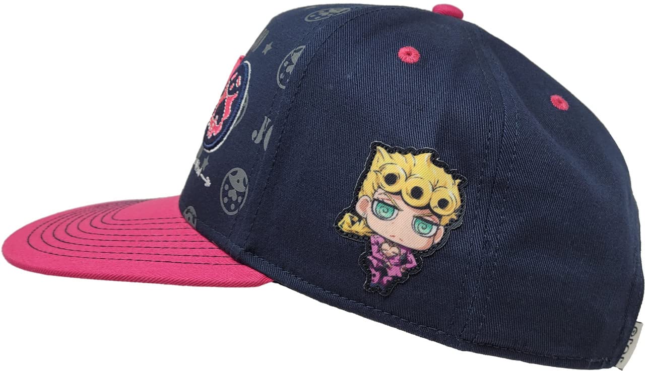 Ripple Junction JoJo's Bizarre Adventure Logo Patch Structured Adjustable Black Dad Hat