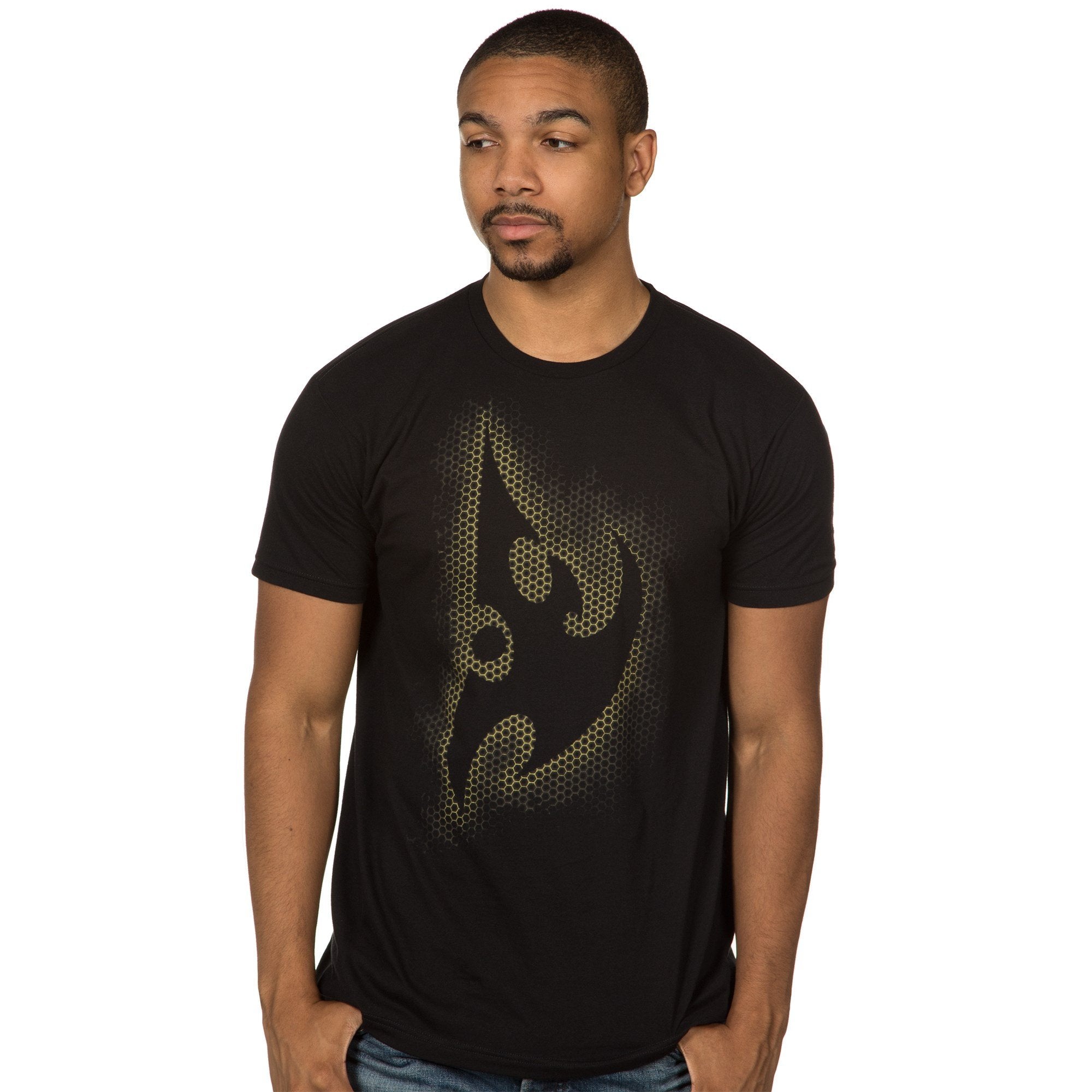 StarCraft II Mens T-Shirt - StarCraft II Protoss Honeycomb Grid Logo