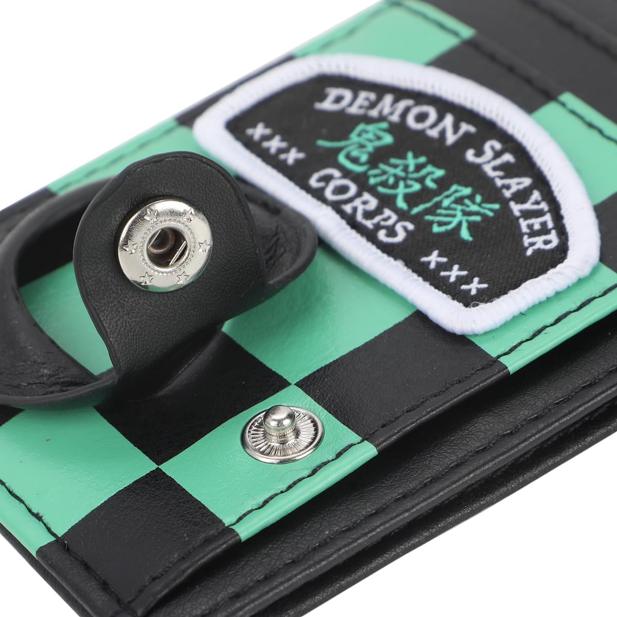 Bioworld Demon Slayer Corps Men's Black & Green Tracker Pouch Wallet