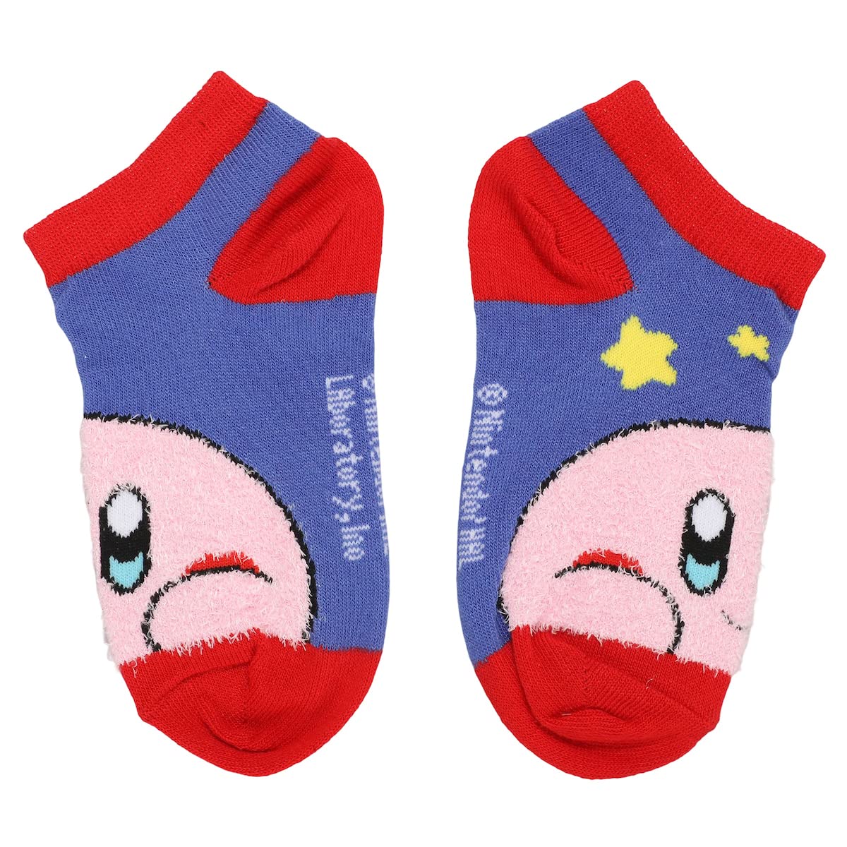 Bioworld Kirby Character Art 6-Pack Youth Ankle Socks With Chenille Elements