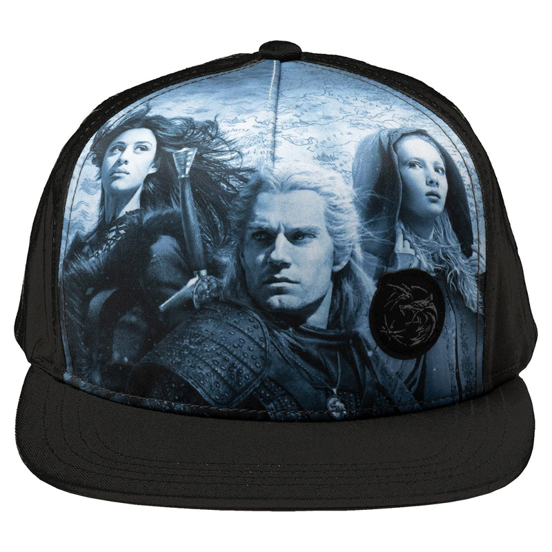 The Witcher End of The Journey Snapback Baseball Hat, Black, Adult Size