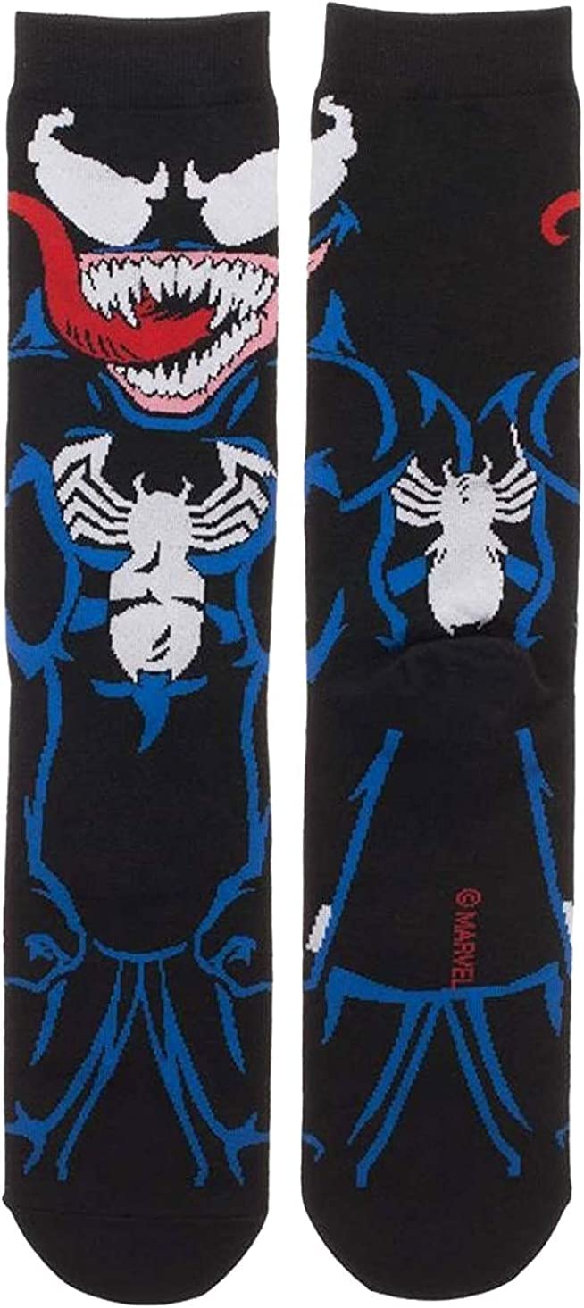 Bioworld Marvel Venom She Hulk and Spiderman Crew Socks