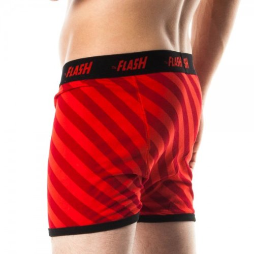 Flash Red Symbol Black Outline Boxer Briefs