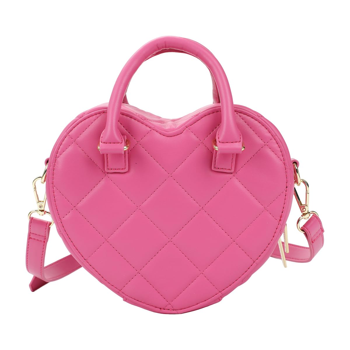 Emily In Paris Women's Pink Heart-Shaped Crossbody Handbag