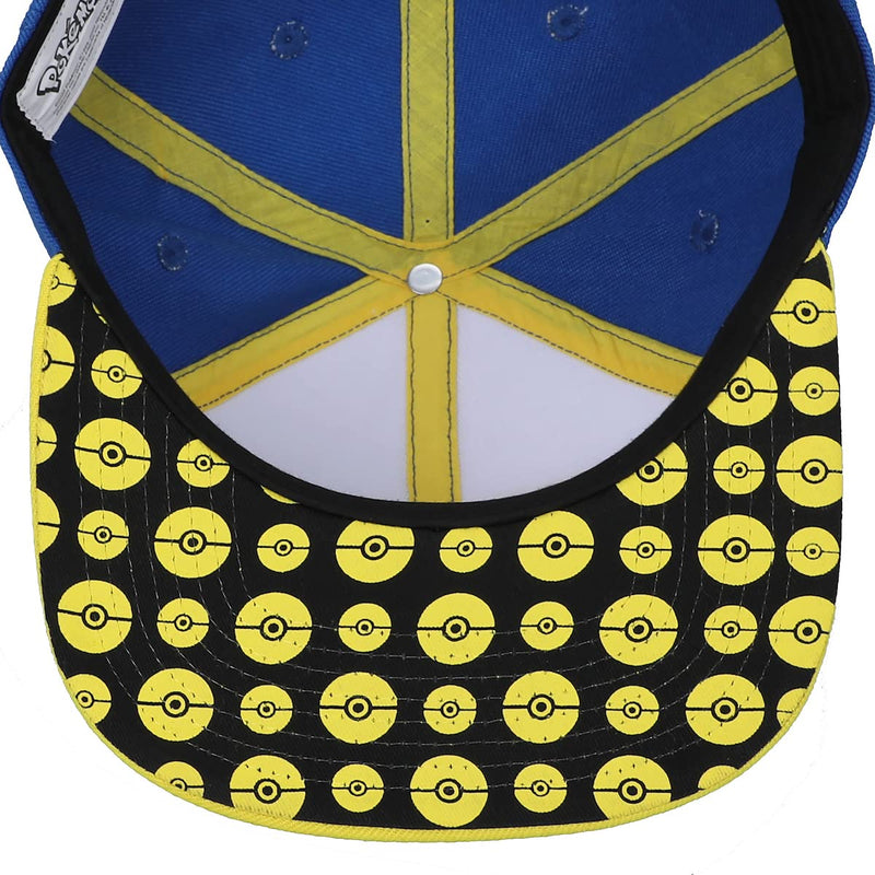 Bioworld Pokemon Pikachu Color Block Snapback Hat