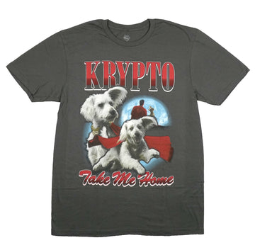Superman Mens T-Shirt - Krypto Dog Take Me Home
