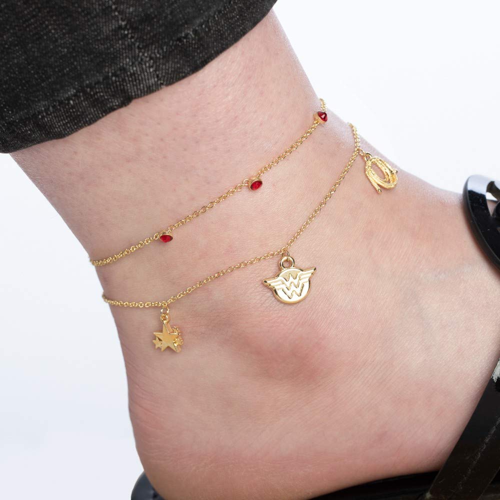 Wonder Woman Two Piece Wristlets Anklet Jewelry