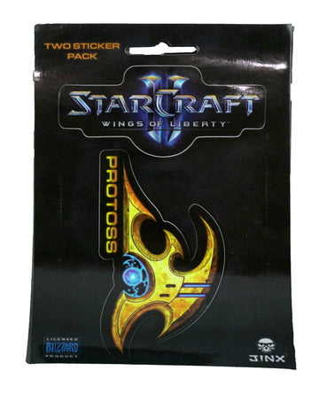 JINX StarCraft II: Wings of Liberty Protoss Sticker (Gold, 2 Multi-Size Stickers)