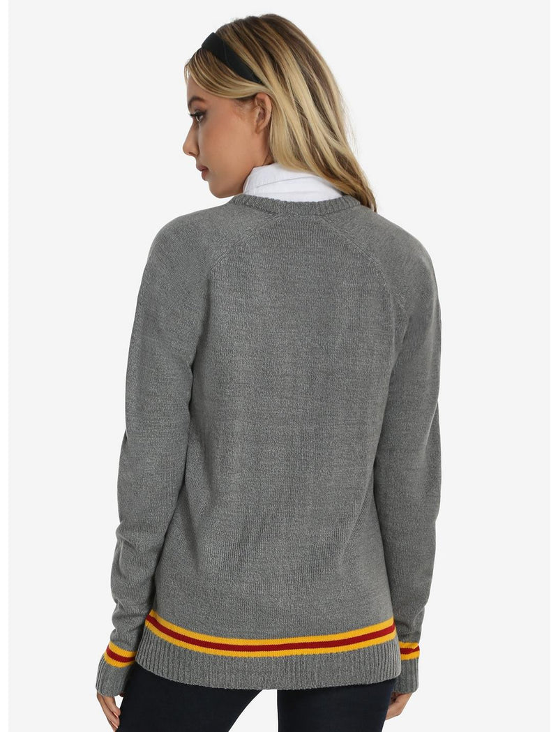 Harry Potter Gryffindor Womens Cardigan Sweater (X-Small)