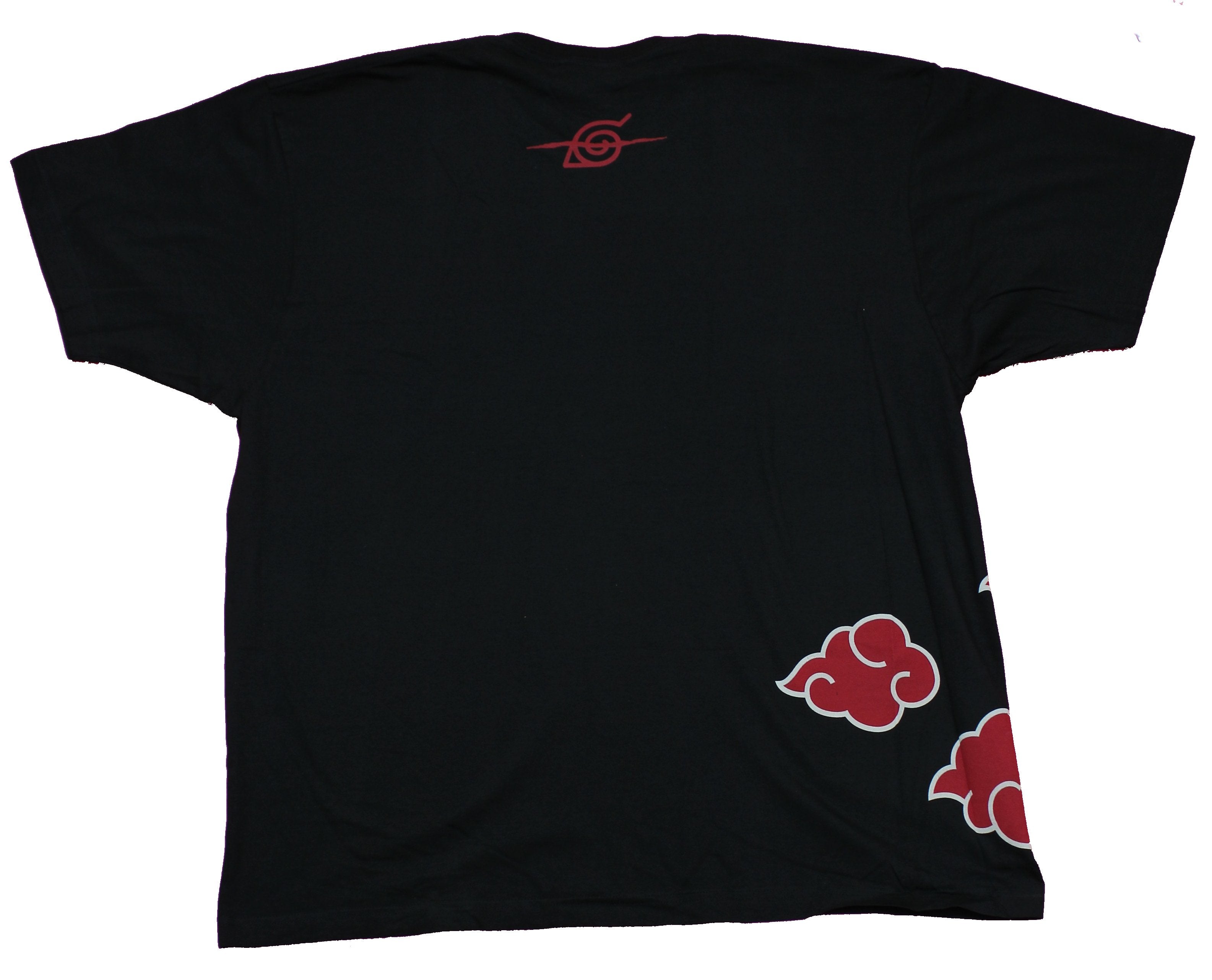 Naruto Shippuden Mens Vintage  T-Shirt - Clouds Kakashi Akatsuki Symbol