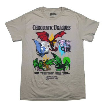 Dungeons & Dragons Mens T-Shirt - Chromatic Dragons Listed