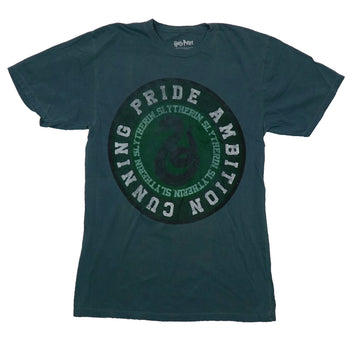 Harry Potter Mens T-Shirt -  Slytherin Logo Pride, Ambition, Cunning