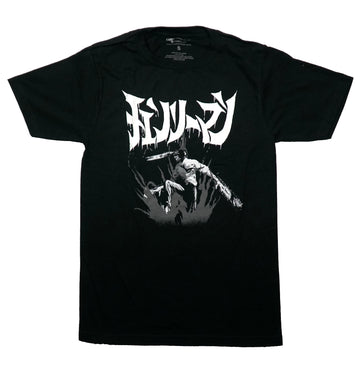 Chainsaw Man Gray and White Small Image of Chainsaw Man Under Large Kanji Name