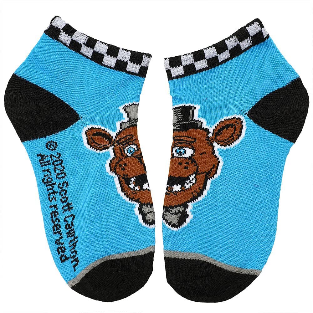 Five Nights at Freddy's Main Characters 6-Pack Youth Ankle Socks