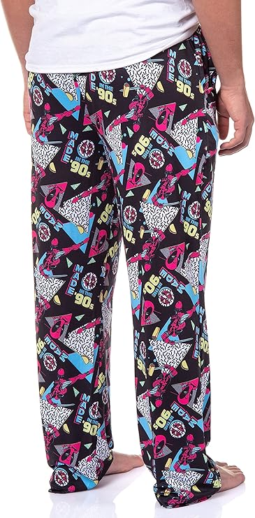 Marvel Comics Mens' Deadpool Retro Made In The '90s Sleep Pajama Pants