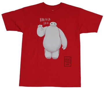 Big Hero Six Mens T-Shirt - Baymax BA HA LA LA LA Standing Image