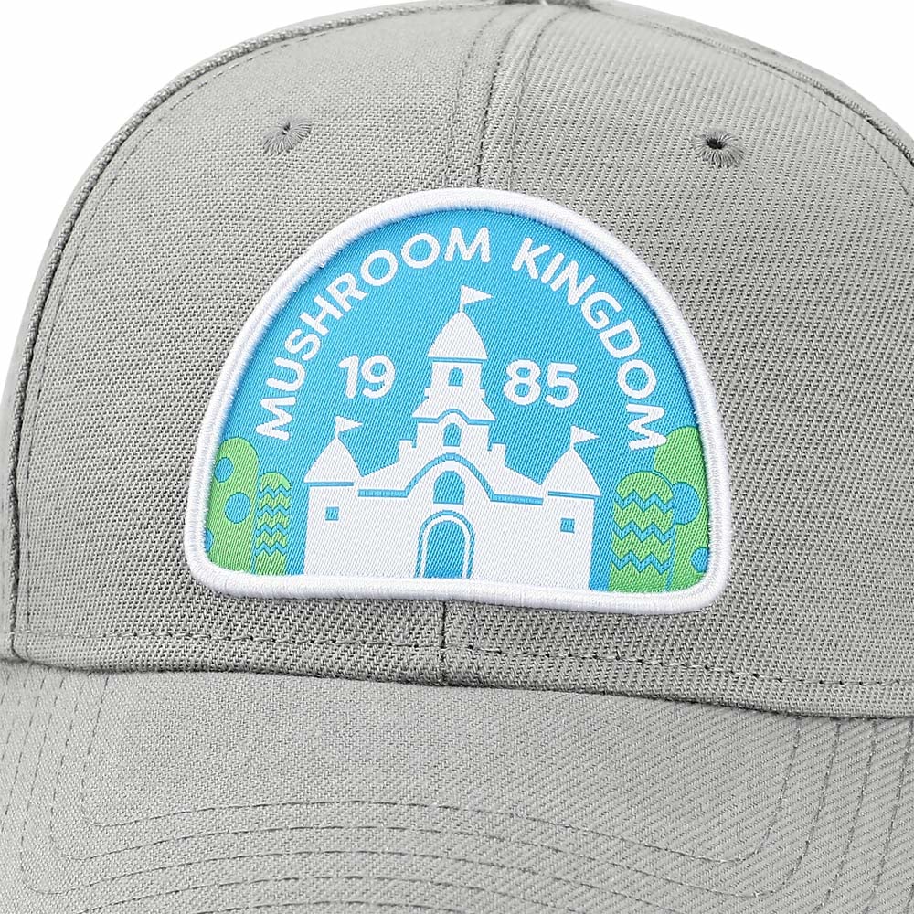 Super Mario Bros Mushroom Kingdom Woven Patch Cotton Twill Structured Cap