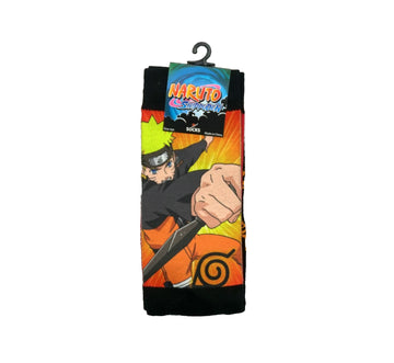 Naruto Shippuden  Mens Crew Sock -  Attacking Naruto Sublimation image