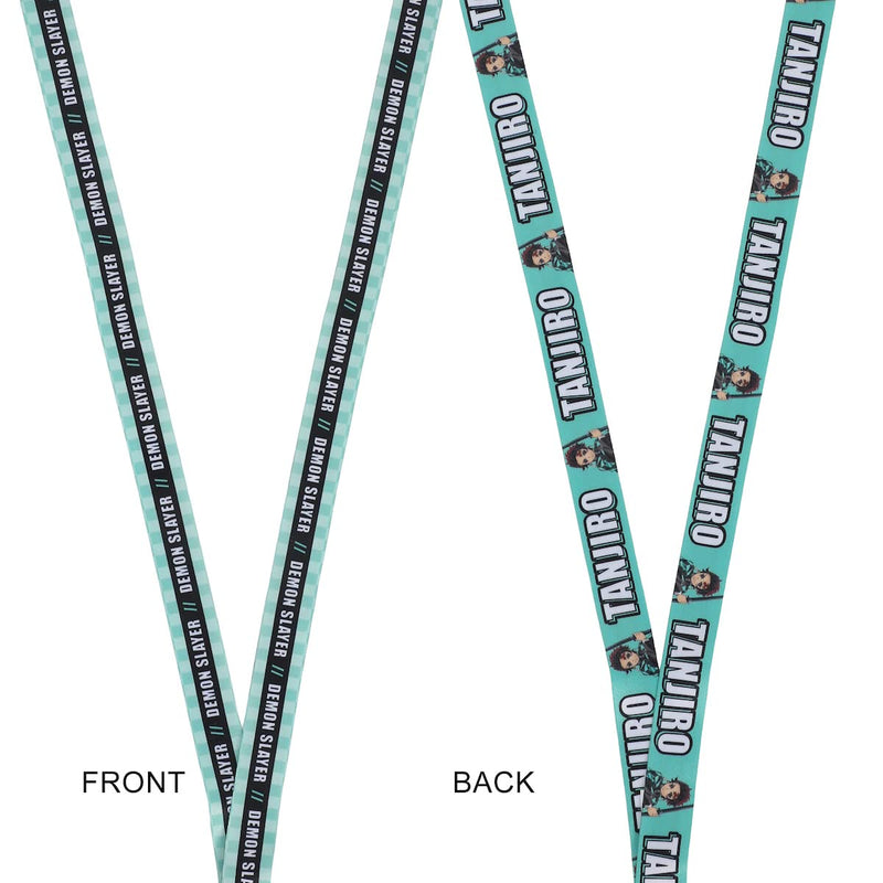 Demon Slayer Tanjiro Lanyard with Neck Breakaway and Metal Charm
