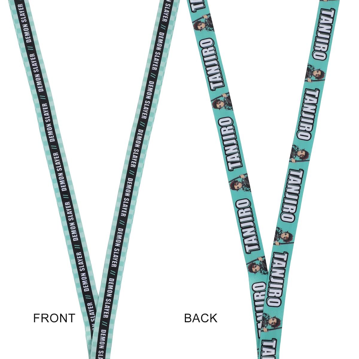 Demon Slayer Tanjiro Lanyard with Neck Breakaway and Metal Charm