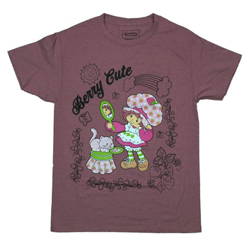 Strawberry Shortcake Mens T-Shirt - W/ Custard Mirrors Below Berry Cute