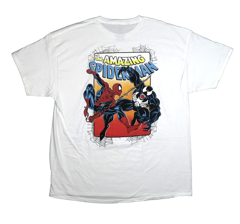 Spider-Man-Venom Mens T-Shirt - Faceoff  Front It's Not Their Final Battle